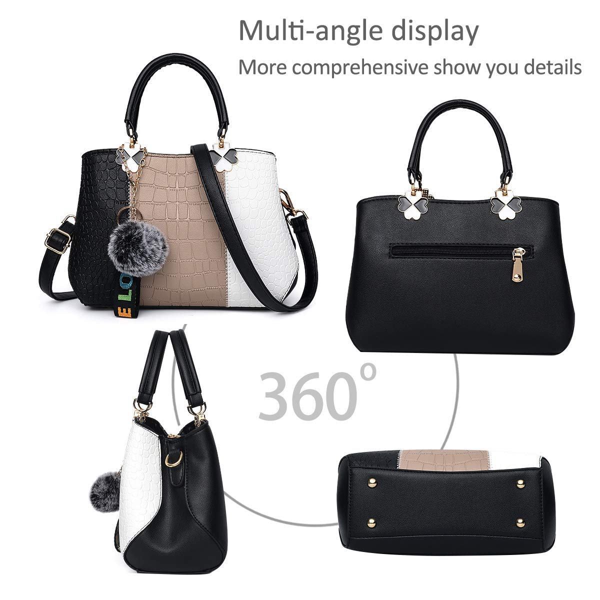 Color-blocked decorative handbag - Image 5