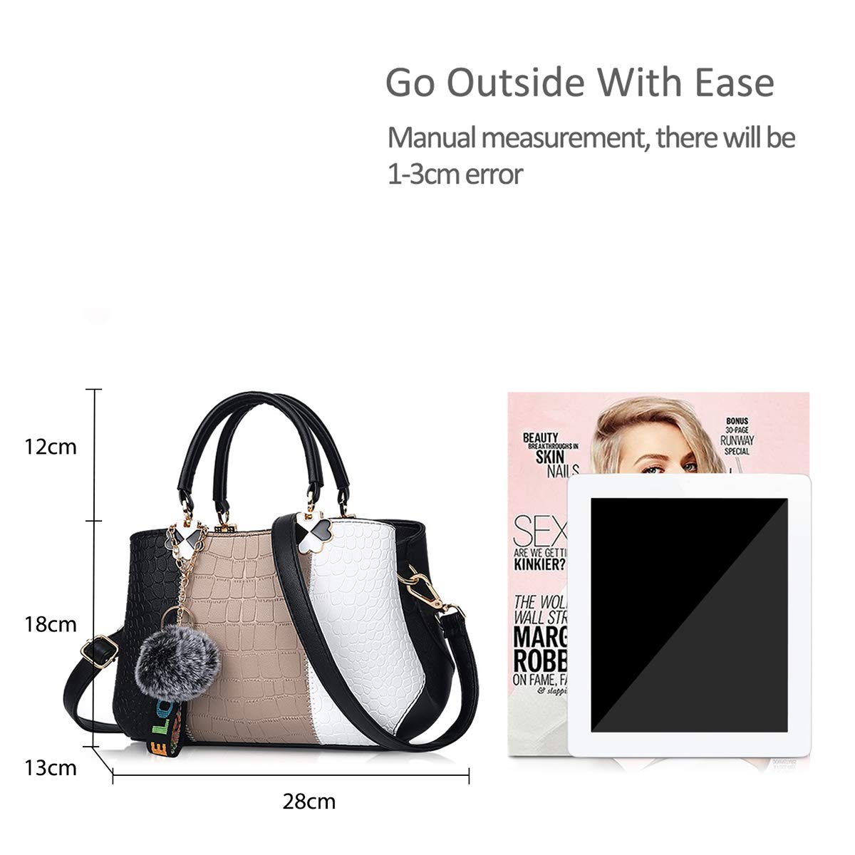 Color-blocked decorative handbag - Image 4